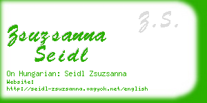 zsuzsanna seidl business card